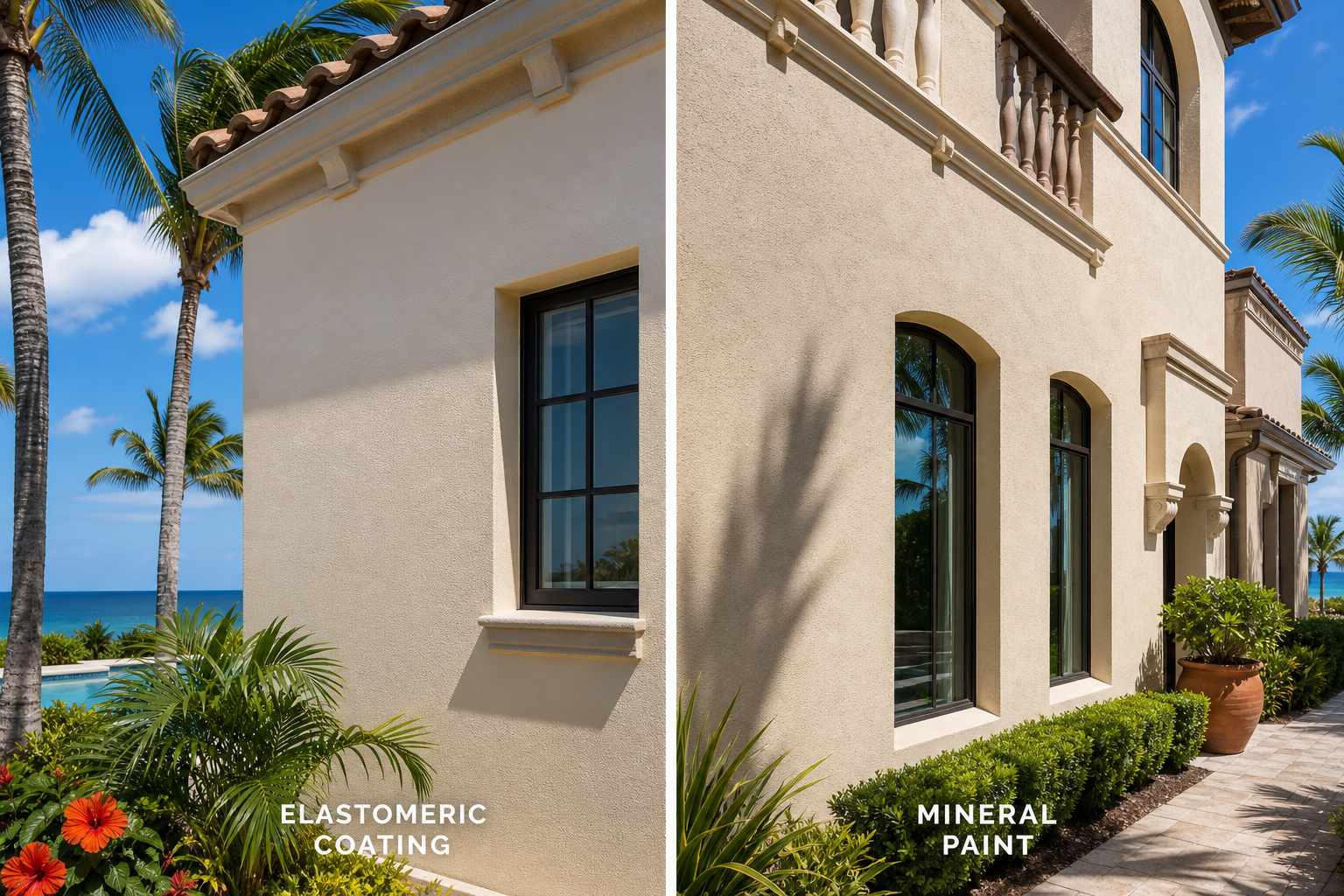 Elastomeric vs Mineral Paint for Miami Stucco